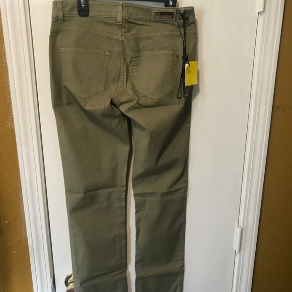 Camouflage AR & J. women's size 26 US (40 IT) army green patterned JULIE R pants - Picture 3 of 6